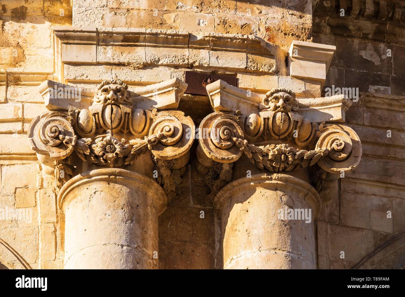 Italien, Sizilien, Noto, UNESCO-Weltkulturerbe, Palazzo Ducezio beherbergt das Rathaus Stockfoto