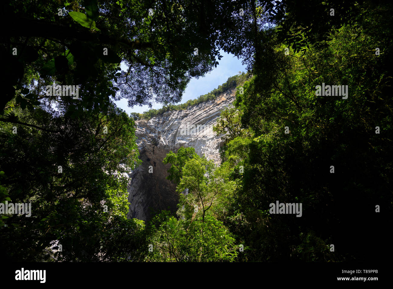 Núcleo Casa de Pedra, die größte Höhle Portale in der Welt Stockfoto