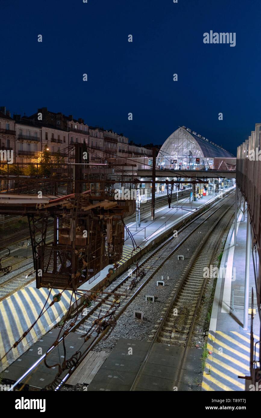 Frankreich, Herault, Montpellier, Bahnhof Montpellier Saint-Roch Stockfoto