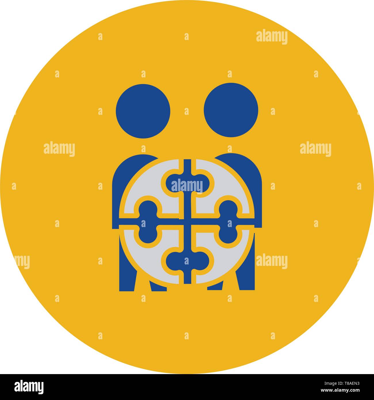 Team Projekt vektor Symbol Symbol. Stock Vektor