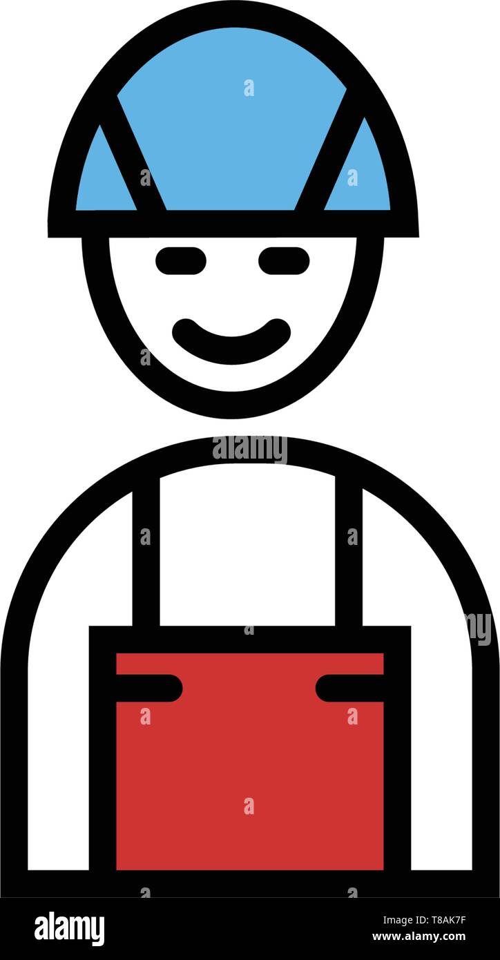 Feuerwehrmann Symbol. Vektor singen Symbol Stock Vektor