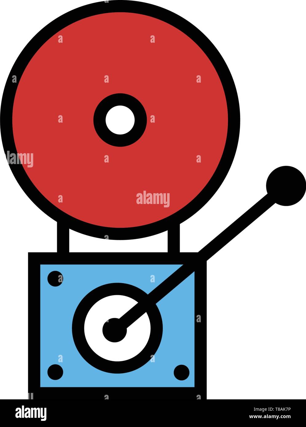 Feueralarm Symbol. Vektor Symbol Stock Vektor