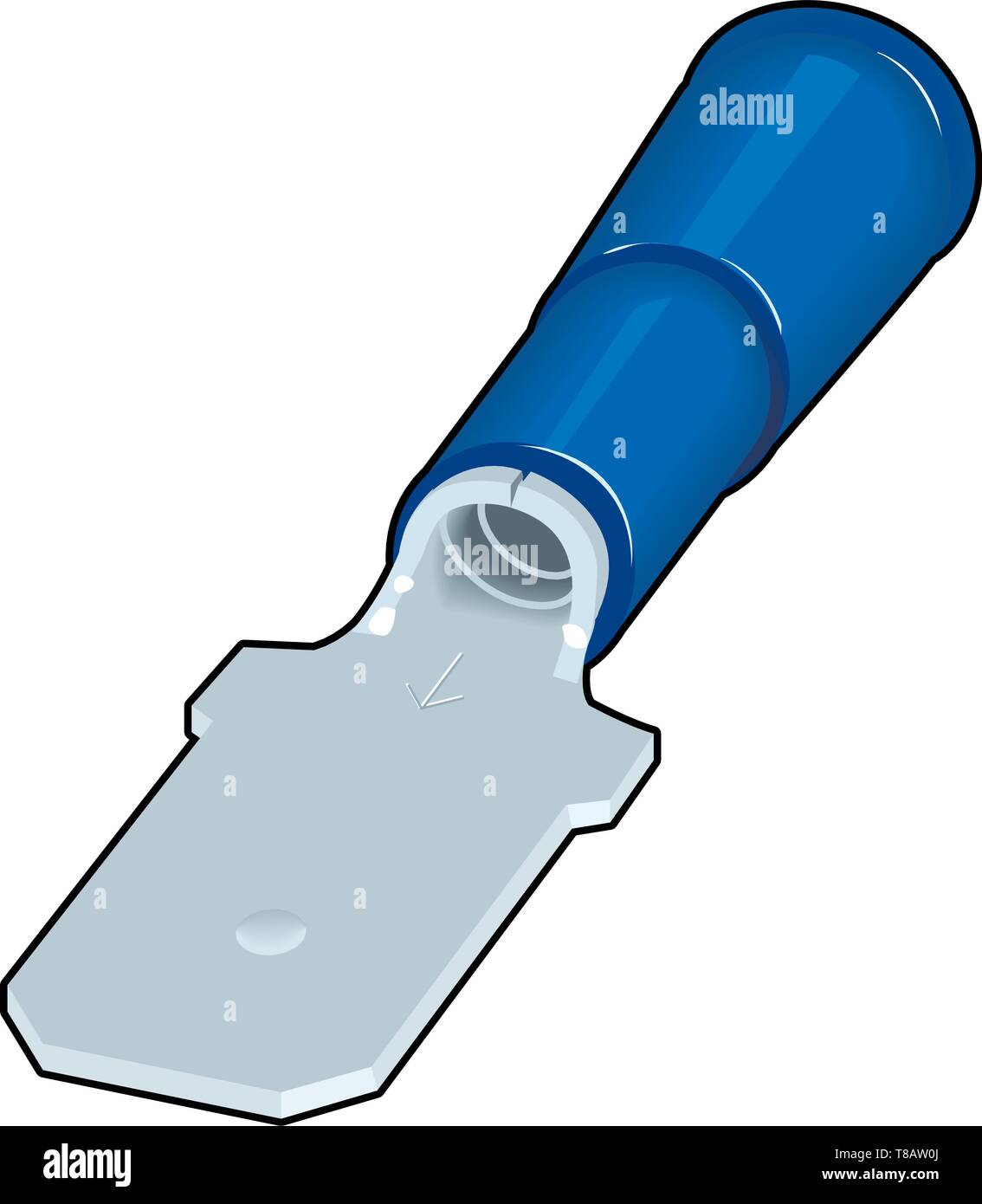 Isolierter Stecker Quick Connect Vector Illustration Stock Vektor