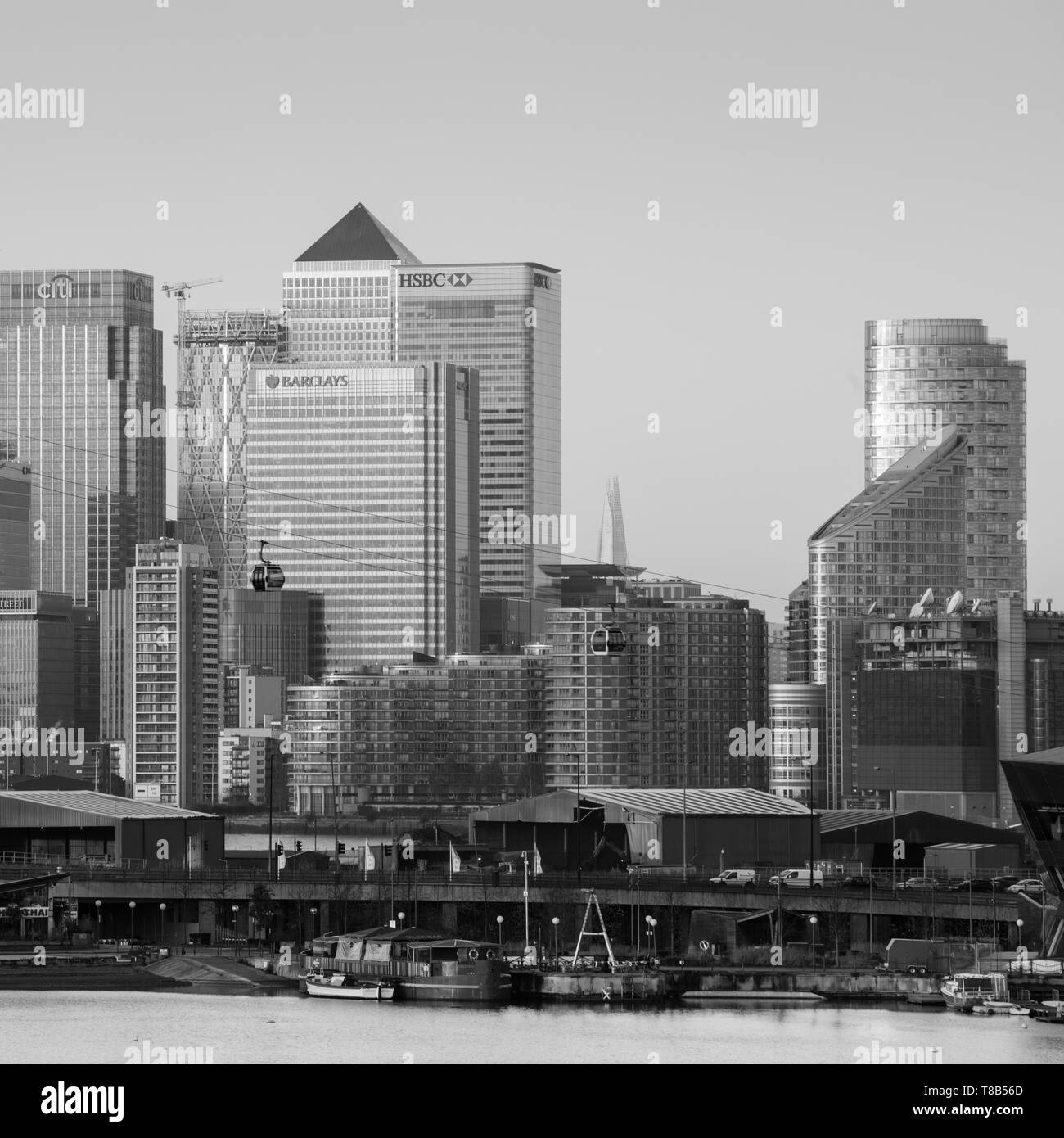 Finanz Zentrum Canary Wharf, Docklands, London, England, Grossbritannien, Europa Stockfoto