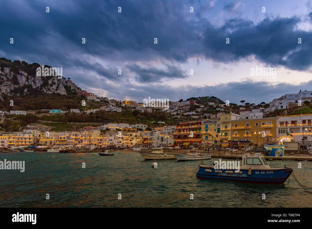 Marina Grande, Capri, Italien Stockfoto