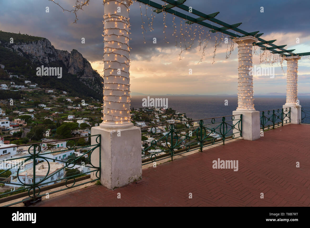 Piazza Umberto I, Capri, Italien Stockfoto