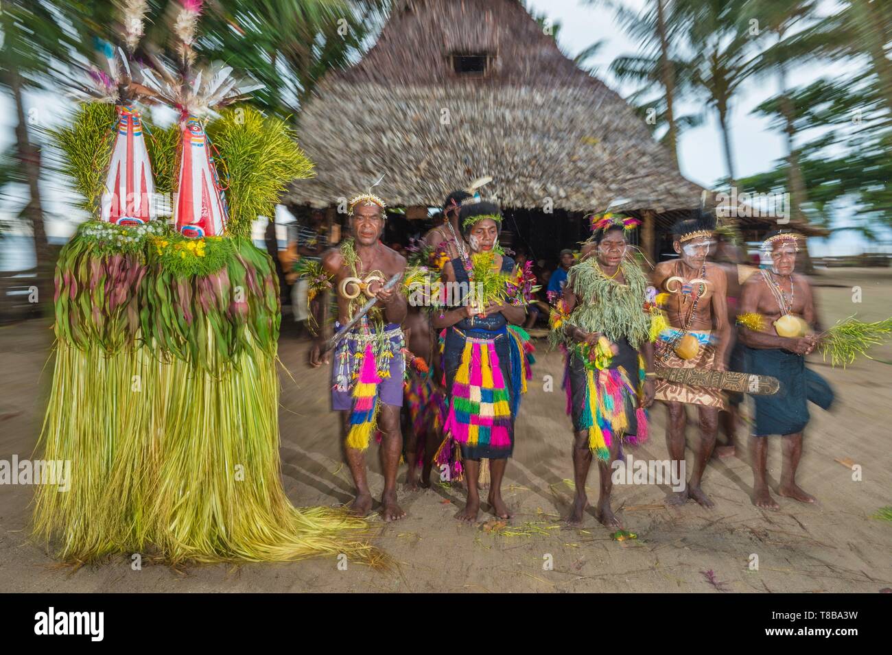 Papua-neuguinea, neue Großbritannien Island, West New Britain Province, talasea Bezirk, Kimbe, Kapo Insel, traditionellen Zeremonie Stockfoto