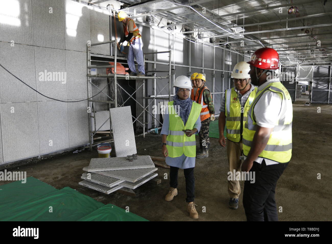 Internationalen Sport und Training Center Komplex an der Cote d'Or, Mauritius... Die Anlage wird voraussichtlich zu einer multi-sport Stadion gehören Stockfoto