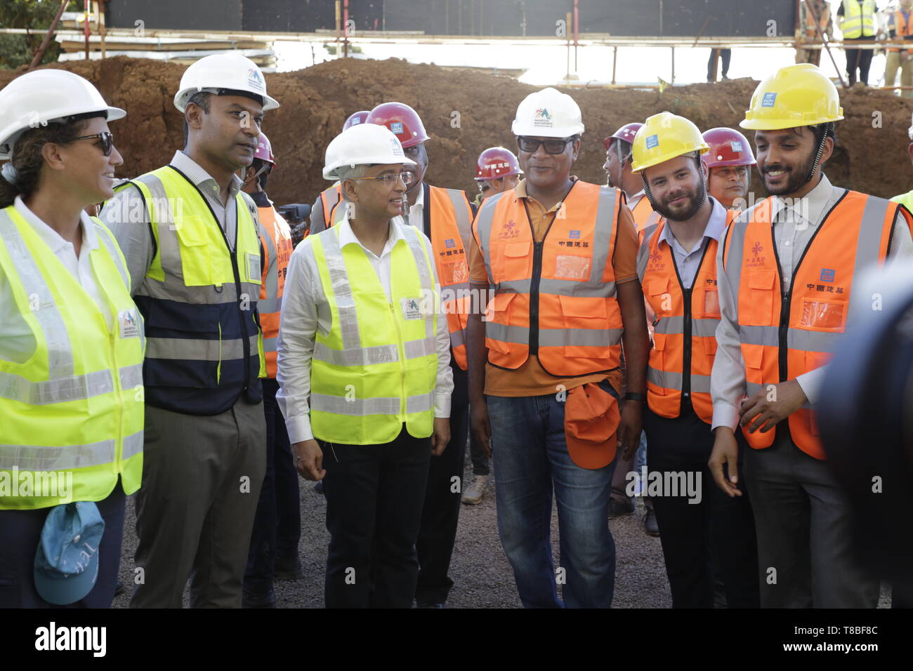 Internationalen Sport und Training Center Komplex an der Cote d'Or, Mauritius... Die Anlage wird voraussichtlich zu einer multi-sport Stadion gehören Stockfoto