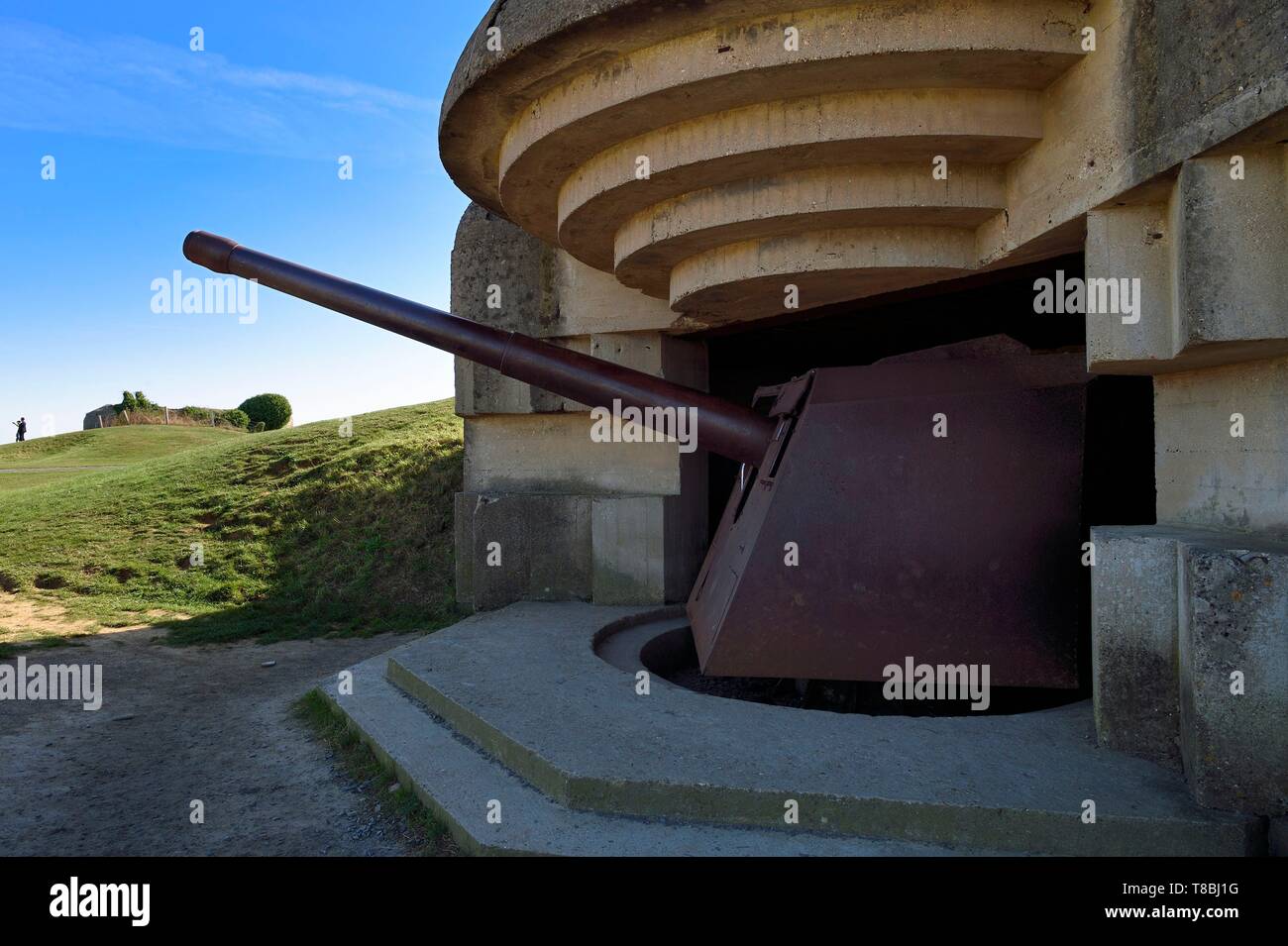 Frankreich, Calvados, LonguessurMer, Deutsche Batterie des Atlantic