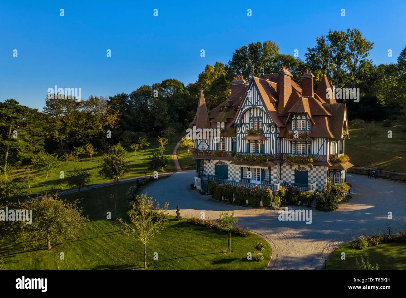 Frankreich, Calvados, Pays d'Auge, Deauville, Strassburger Villa Stockfoto
