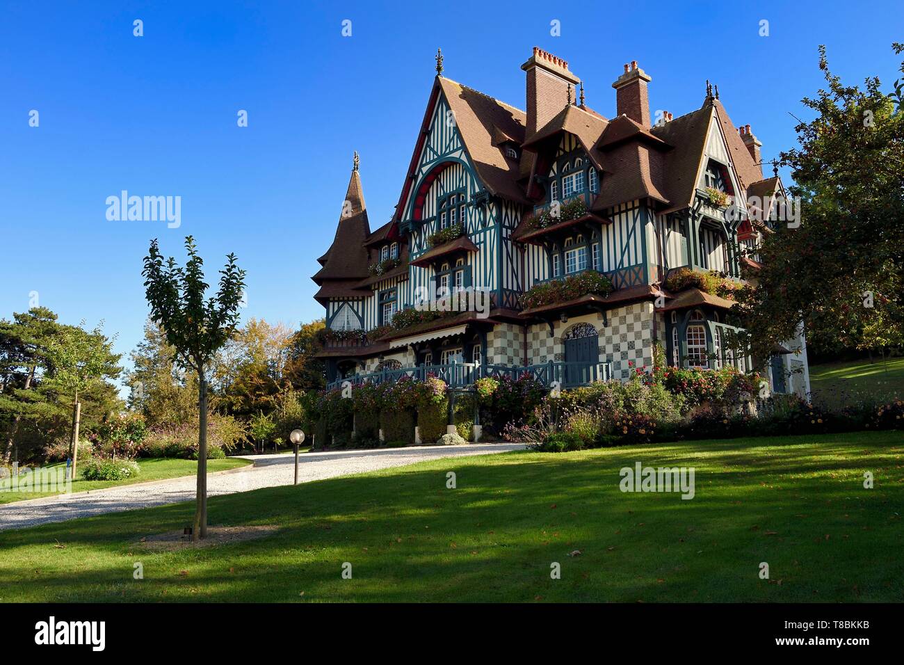 Frankreich, Calvados, Pays d'Auge, Deauville, Strassburger Villa Stockfoto