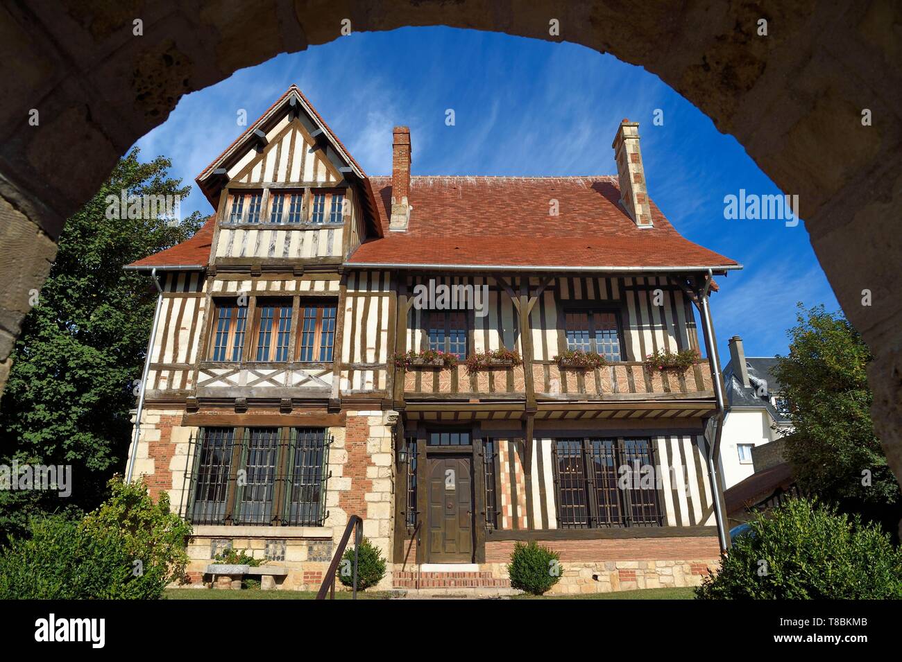 Frankreich, Calvados, Pays d'Auge, Deauville, Villa L'Augeronne Stockfoto
