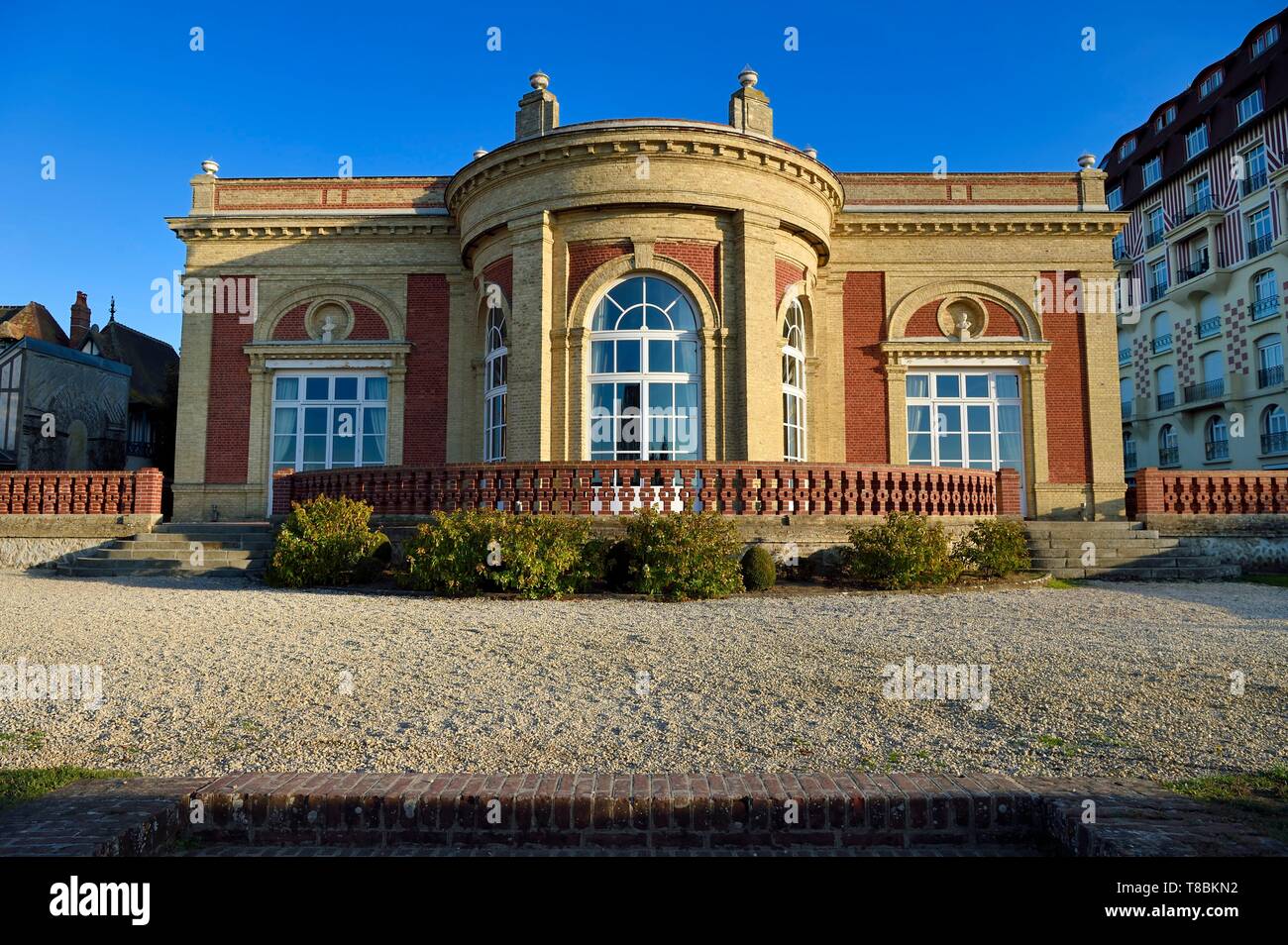 Frankreich, Calvados, Pays d'Auge, Deauville, Villa Le Cercle in der Belle Epoque gebaut Stockfoto