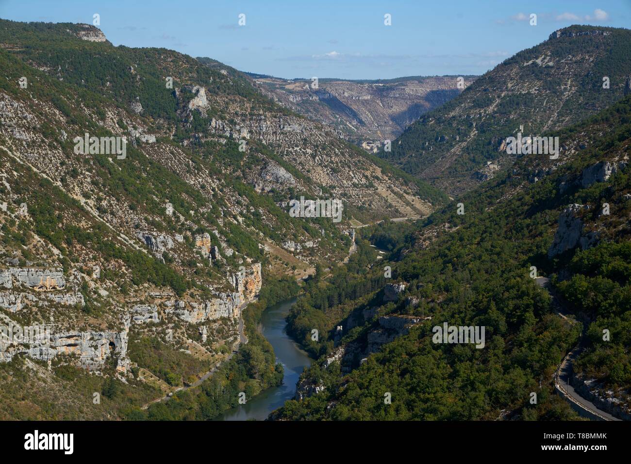 Frankreich, Lozère, La Malene, Cevennen, Gorges du Tarn Stockfoto