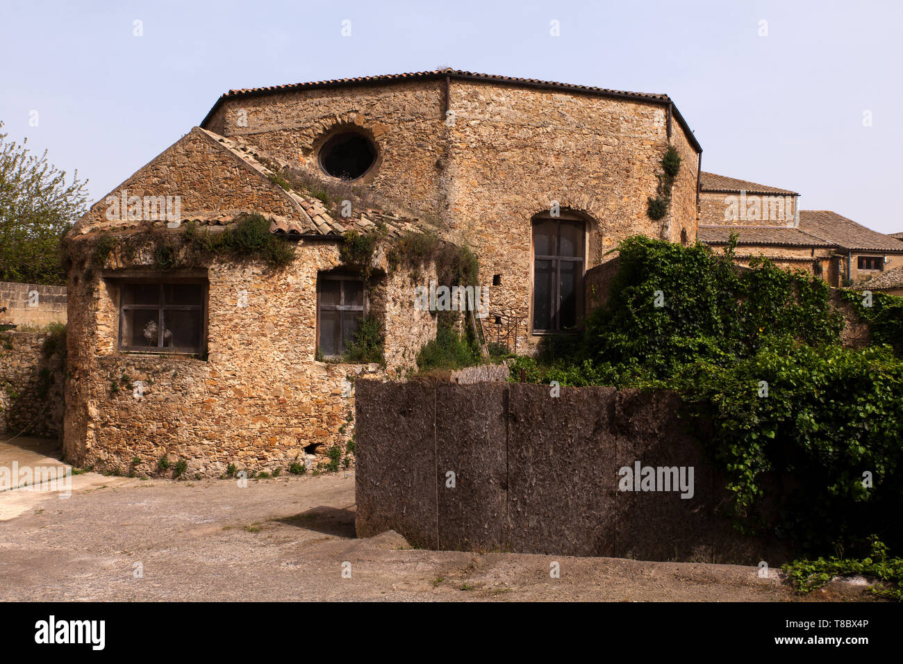 Blick auf ländliche Haus in Piazza Armerina, Sizilien. Italien Stockfoto