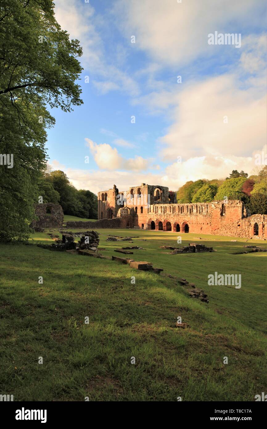 Barrow-In-Furness, Cumbria, Großbritannien. 6. Mai 2019. UK Wetter. Am späten Abend Sonnenschein von Furness Abbey Cumbria. Credit: greenburn/Alamy Leben Nachrichten. Stockfoto