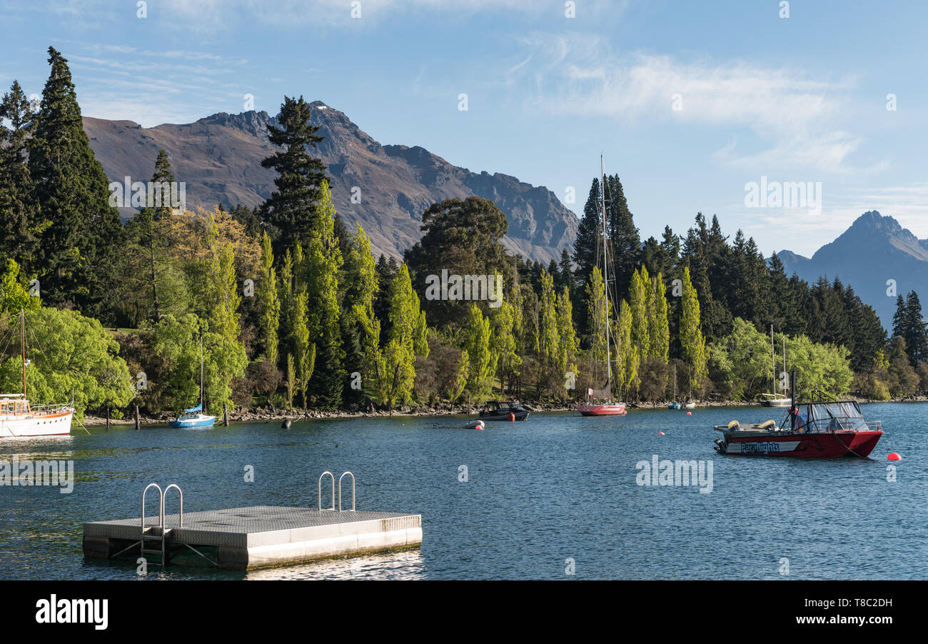 Schöne Landschaft in Queenstown, Neuseeland Stockfoto
