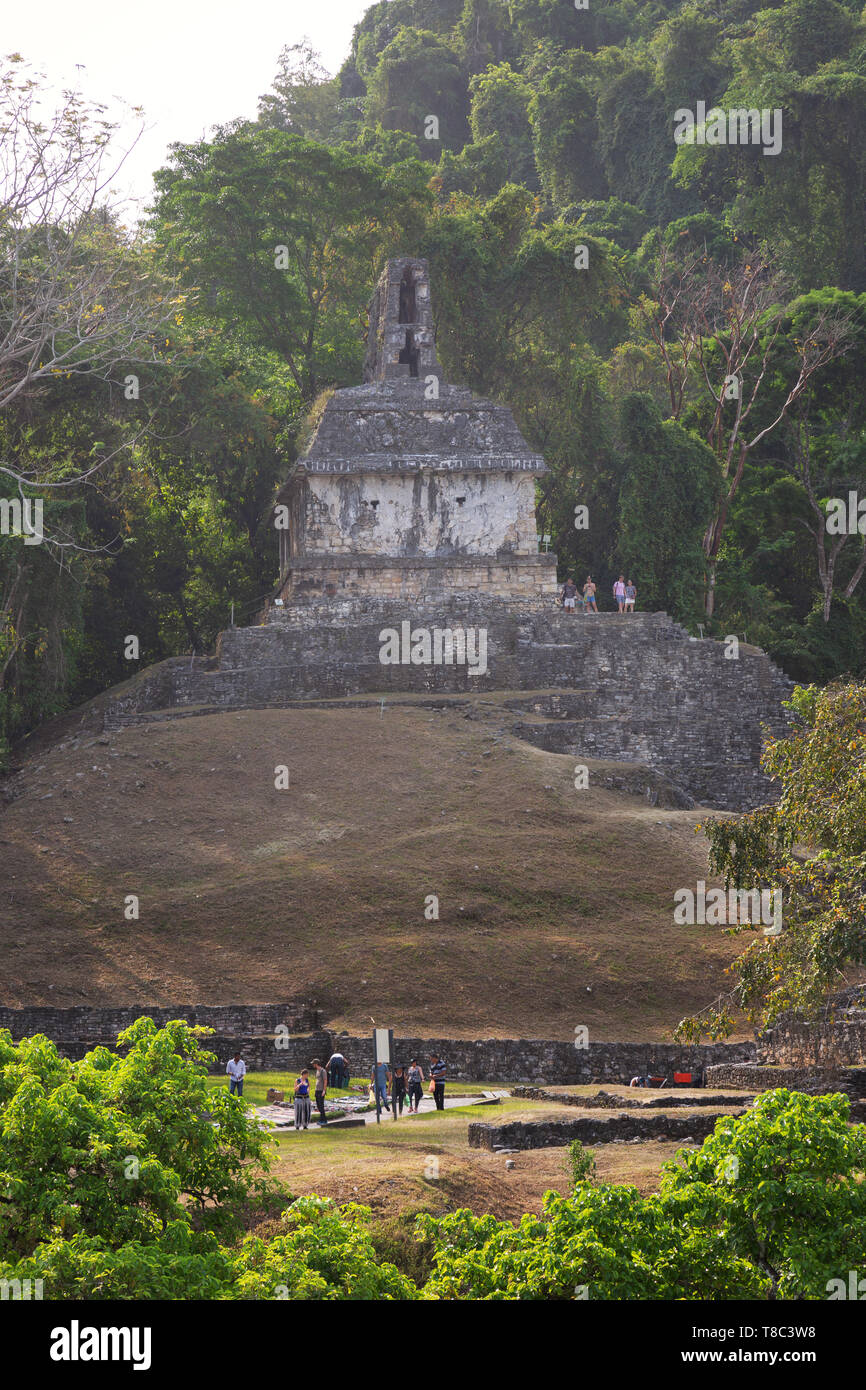 Palenque Tempel - Tempel der Sonne, Teil des Tempel des Kreuzes Komplex in die Maya Ruinen UNESCO Weltkulturerbe, Palenque Lateinamerika Stockfoto Palenque Tempel - Tempel der Sonne, Teil des Tempel des Kreuzes Komplex in die Maya Ruinen UNESCO Weltkulturerbe, Palenque Lateinamerika Stockfoto