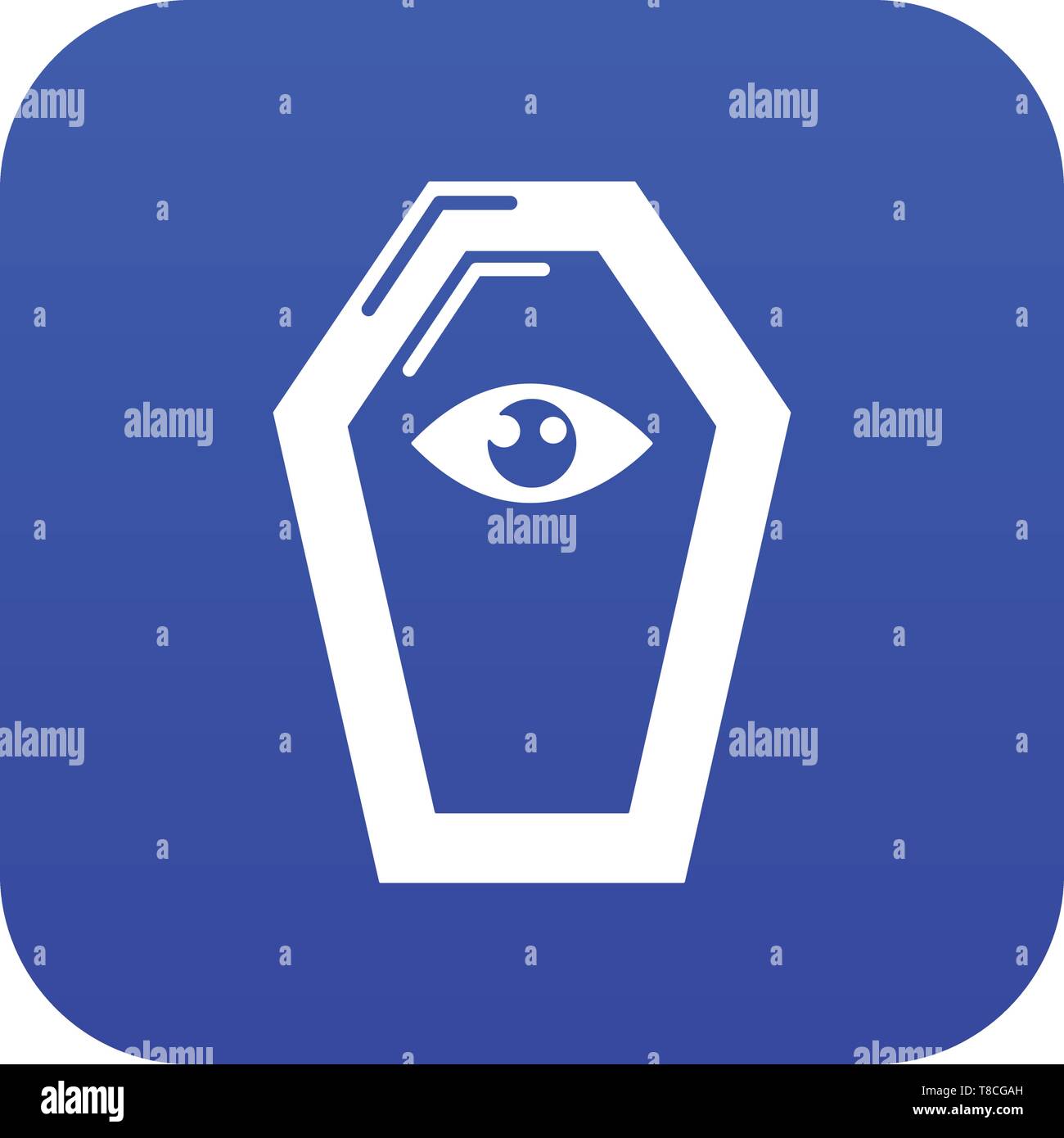 Pharao Sarg Symbol blau Vektor Stock Vektor