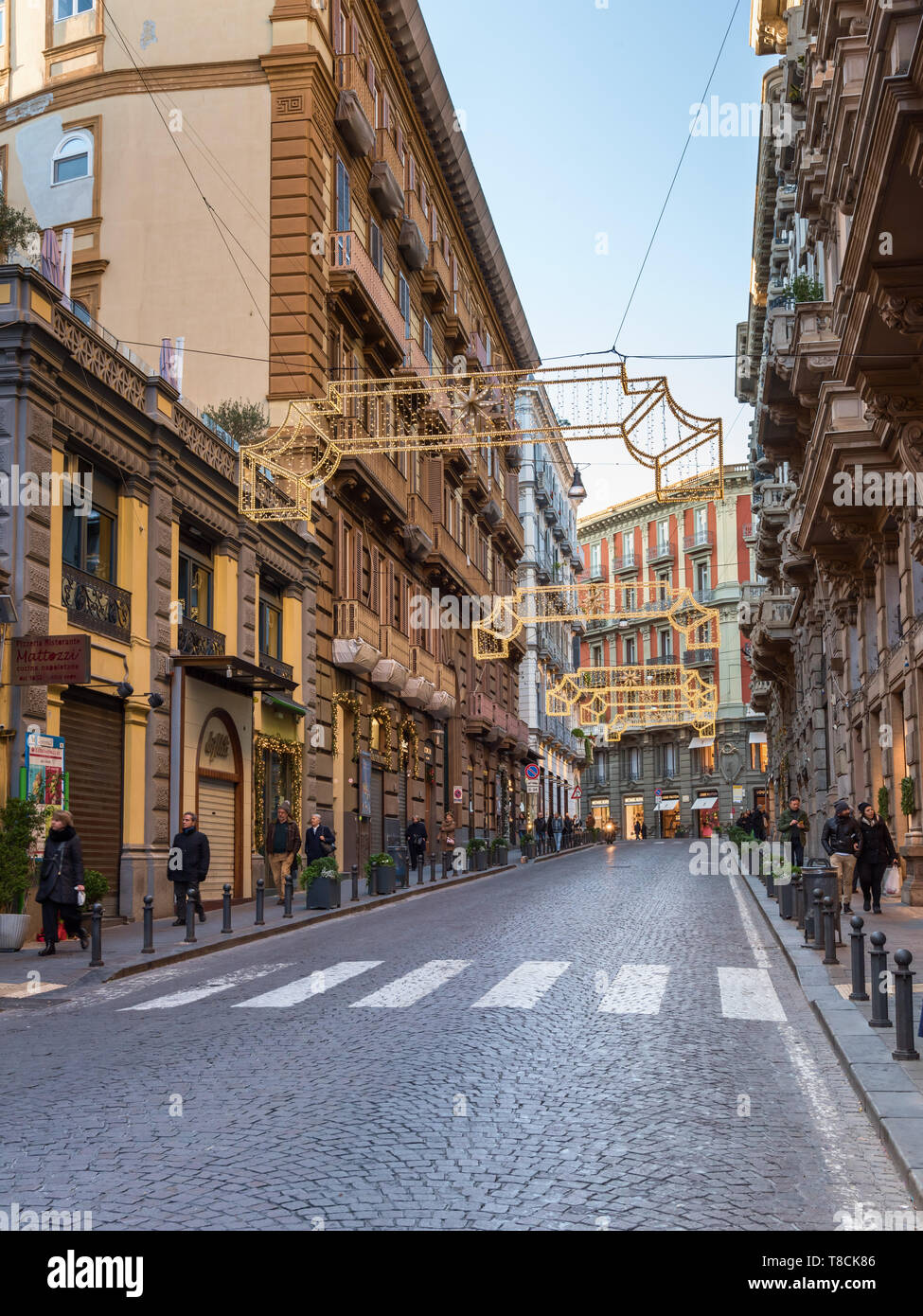 Neapel Einkaufsviertel (Chiaia), Italien Stockfoto
