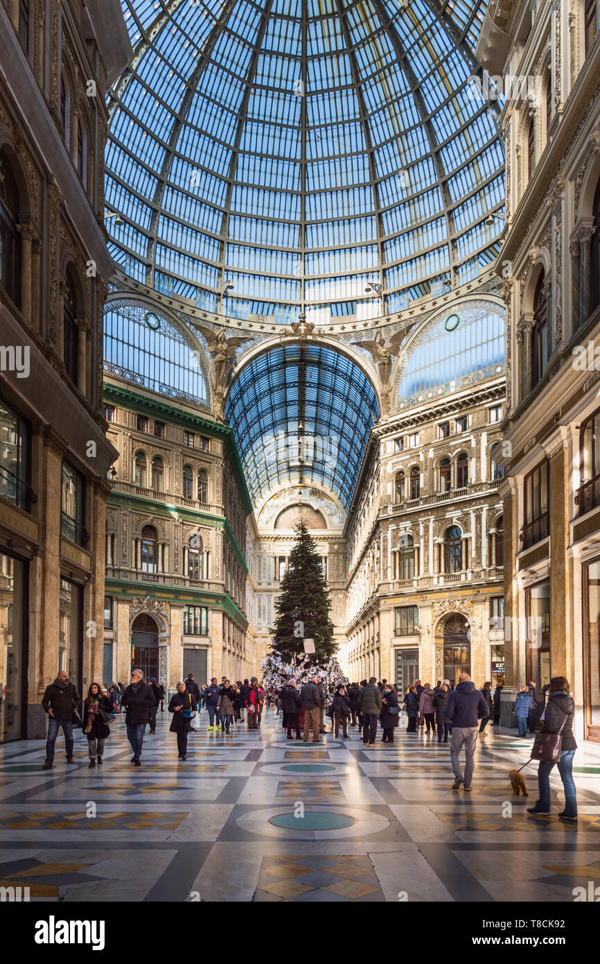 Galleria Umberto I, Neapel, Italien Stockfoto