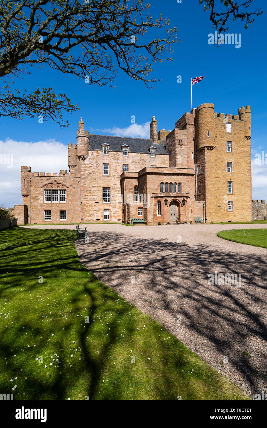 Schloss von Mey an der Nordküste 500 Autowanderstraße im Norden von Schottland, Großbritannien Stockfoto