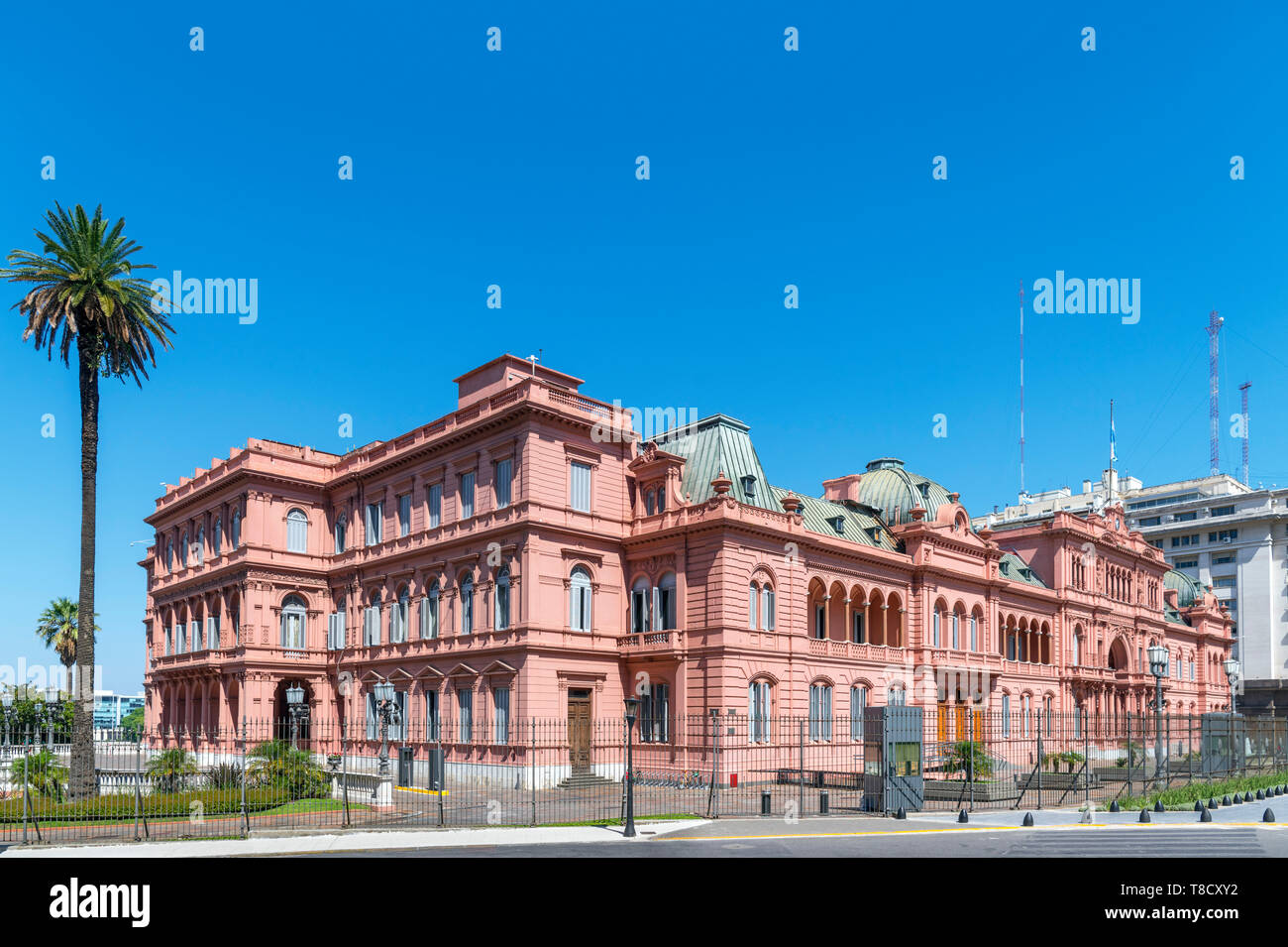 Die Casa Rosada (rosa Haus), Büro des argentinischen Präsidenten, Plaza de Mayo, Buenos Aires, Argentinien Stockfoto