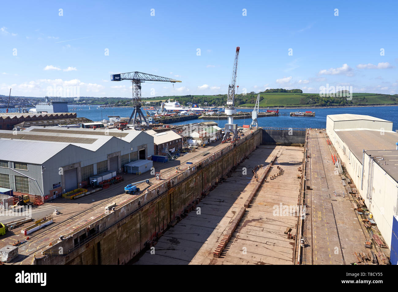Falmouth Docks, Falmouth, Cornwall Stockfoto