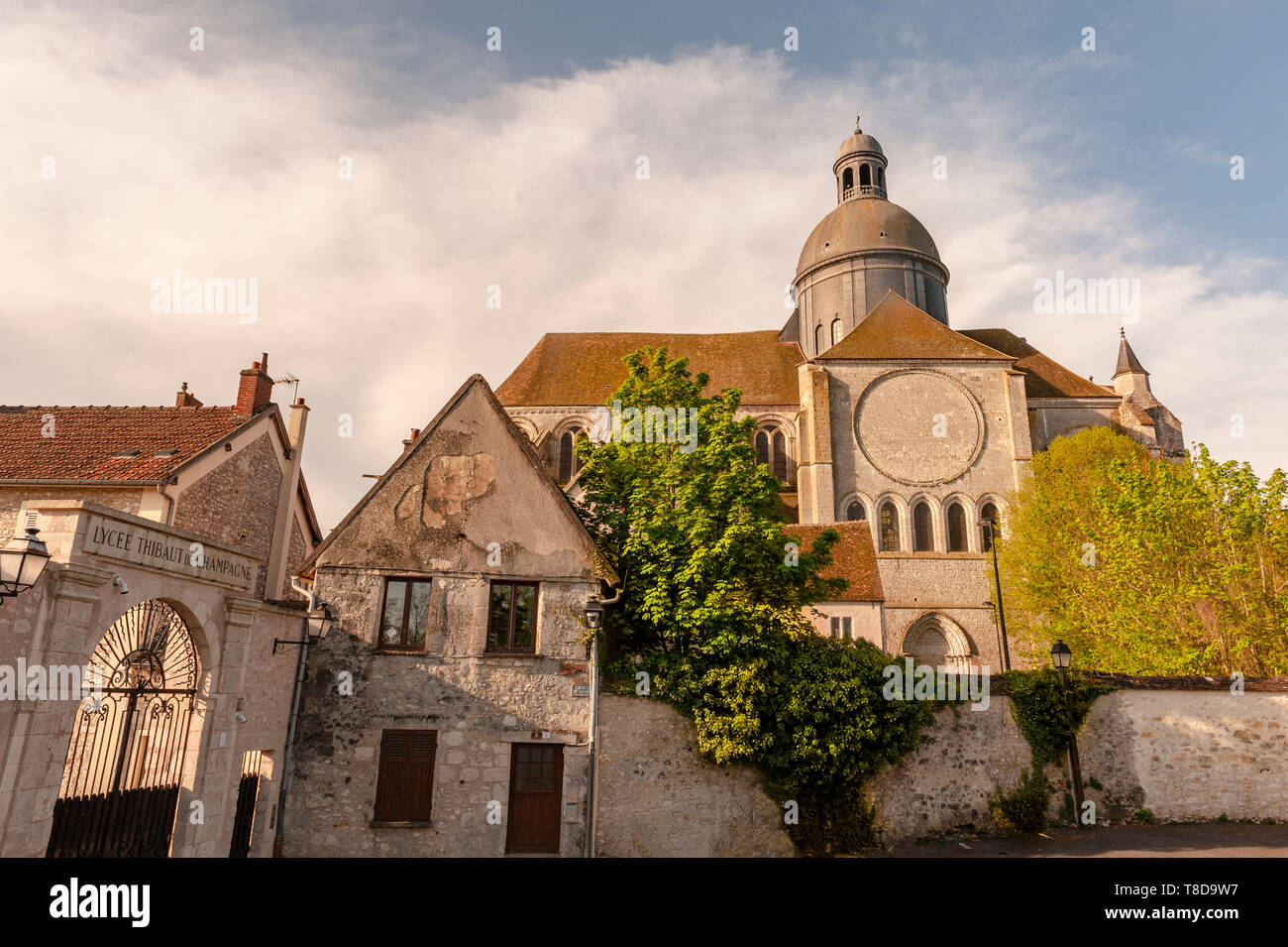 Die Kirche von César bei Provins, Île-de-France, Frankreich Stockfoto