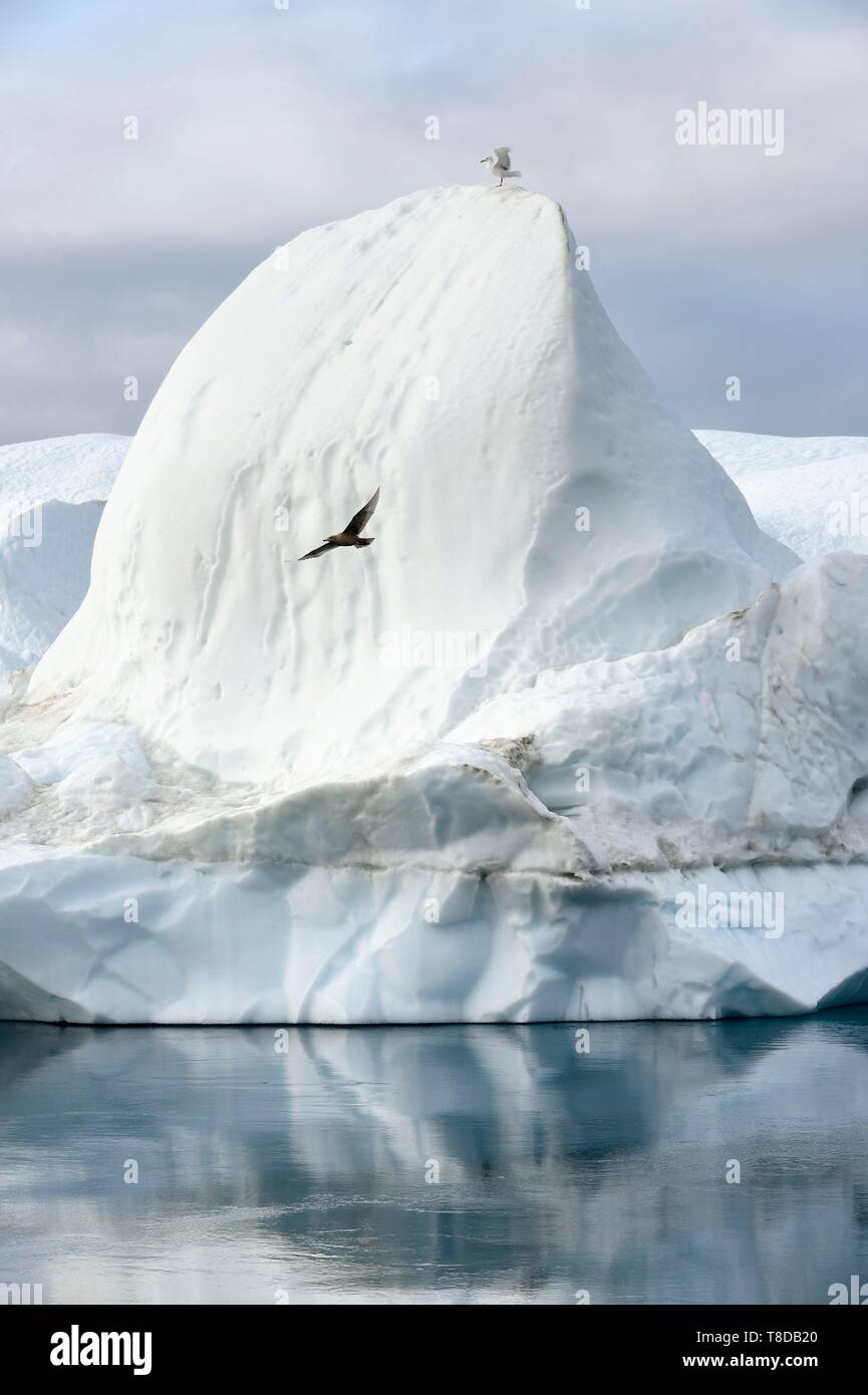 Grönland, Westküste, Diskobucht, Ilulissat Icefjord als Weltkulturerbe von der UNESCO, ist der Mund der Gletscher Sermeq Kujalleq aufgeführt Stockfoto