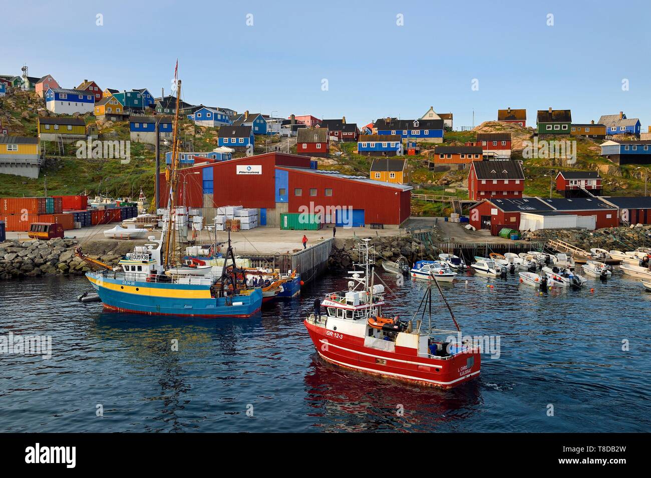 Grönland, Westküste, Baffin Bay, Upernavik port Stockfoto