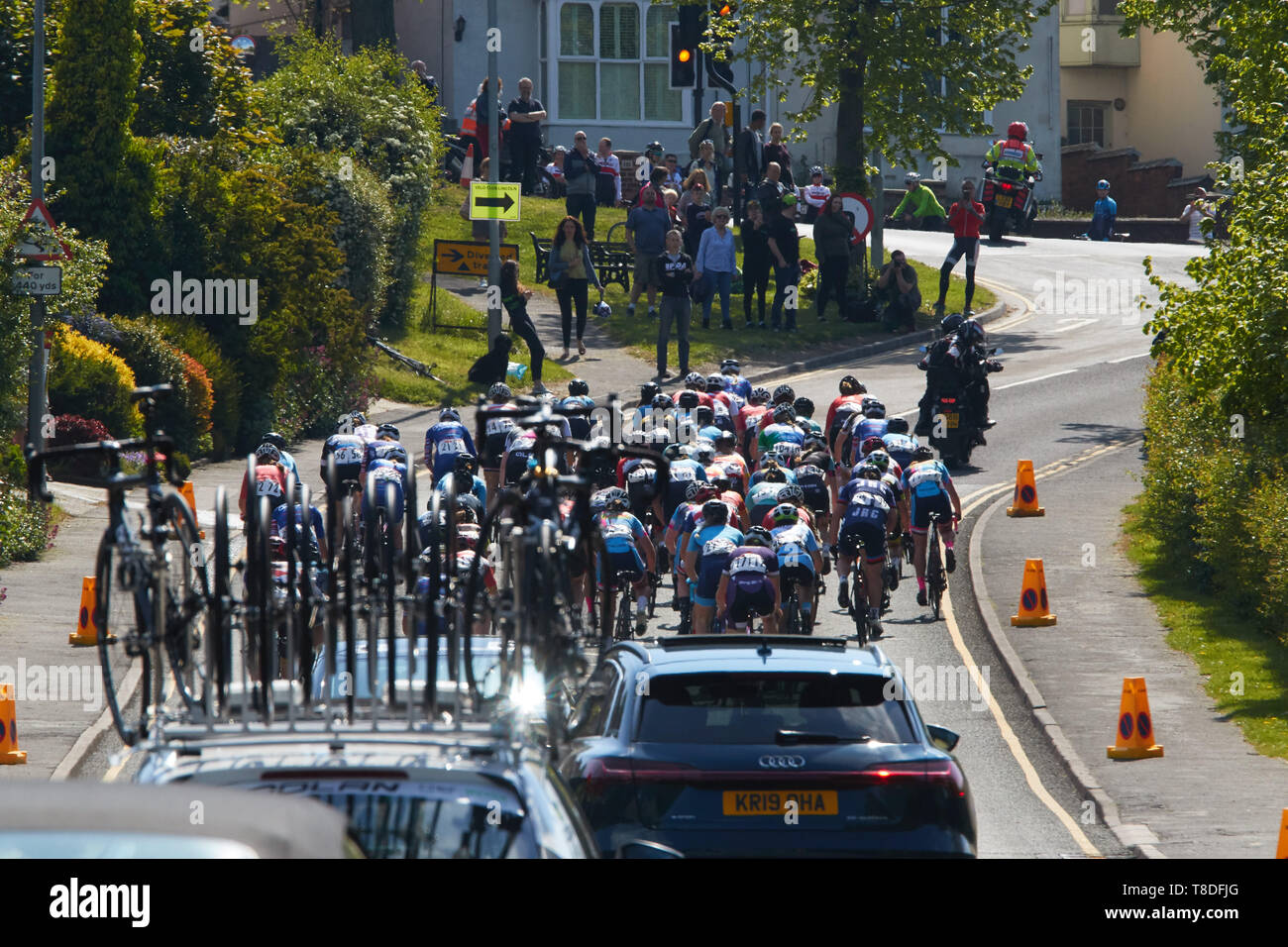 2019 Frauen Lincoln's Grand Prix 1 - 1 Rebecca Durrell Bruder UK-Tifosi p/b OnForm 2 - 74 Jessica Roberts Team Breeze 3 - 20 Joscelin Lowden Brühe Stockfoto