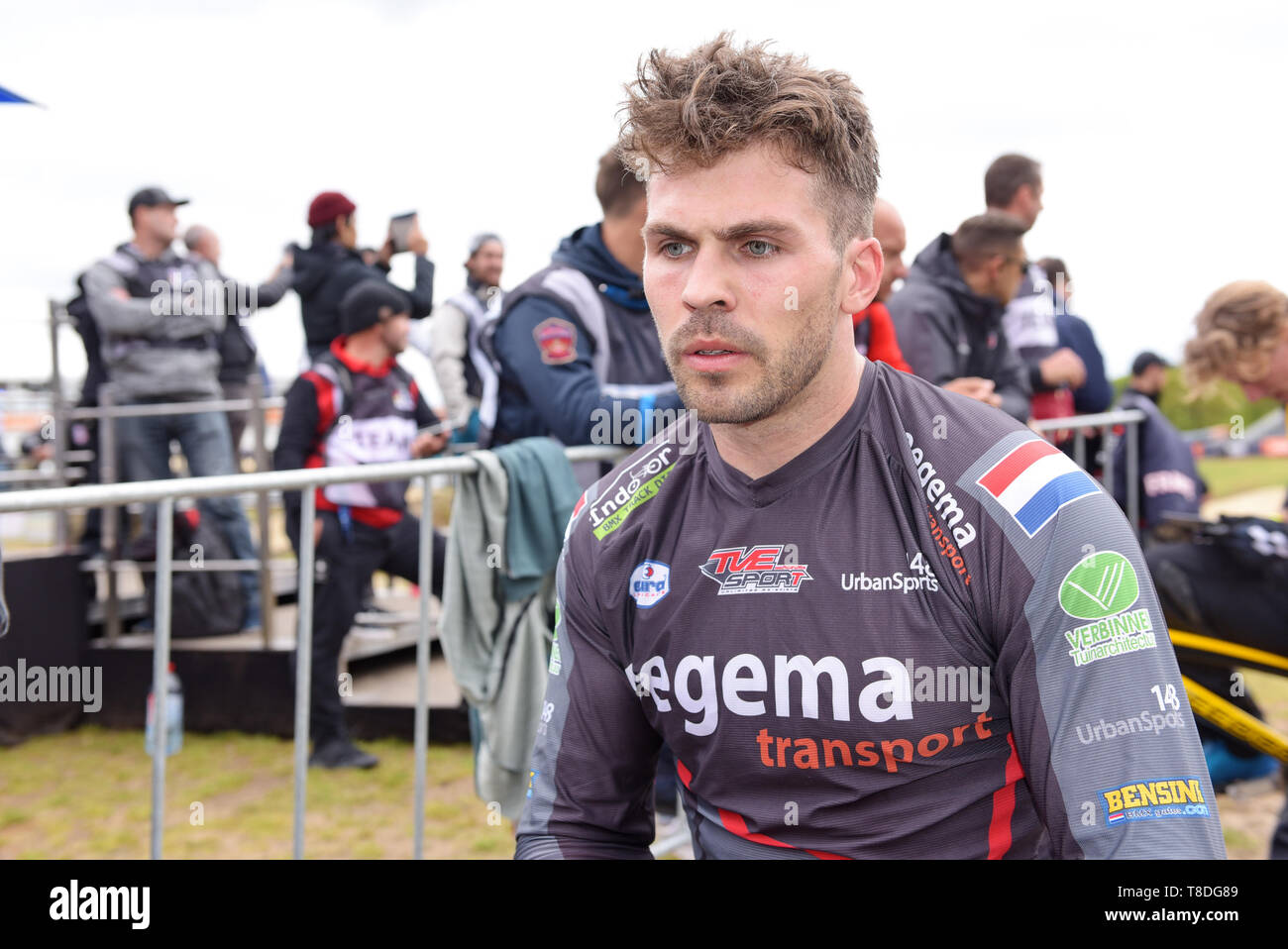 12. Mai 2019 Papendal, den Niederlanden UCI BMX Supercross World Cup Twan van Gendt BMX UCI World Cup Supercross Papendal 2019 Stockfoto