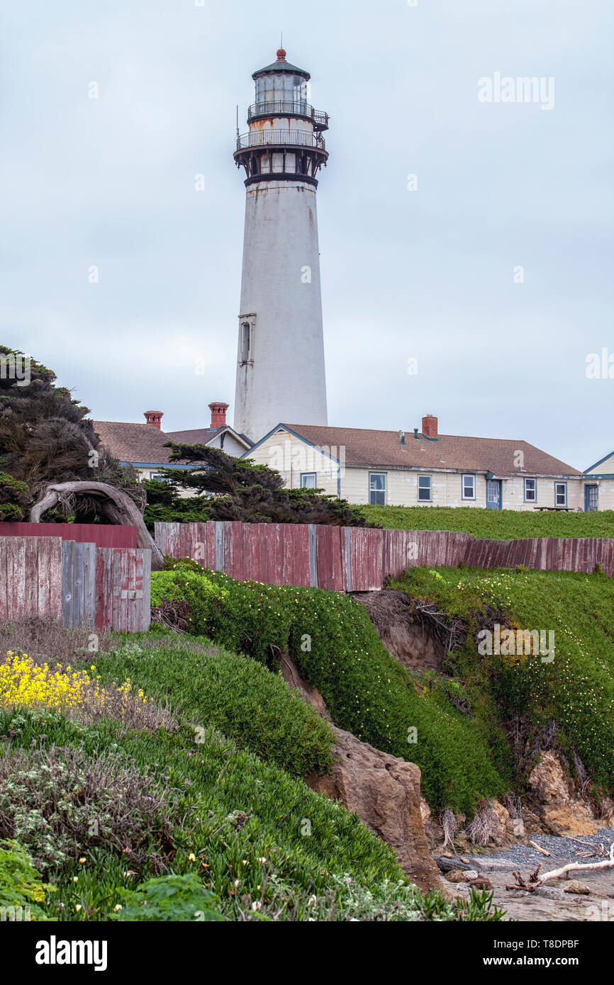 Pigeon Point Lighthouse, San Mateo County, Kalifornien Stockfoto