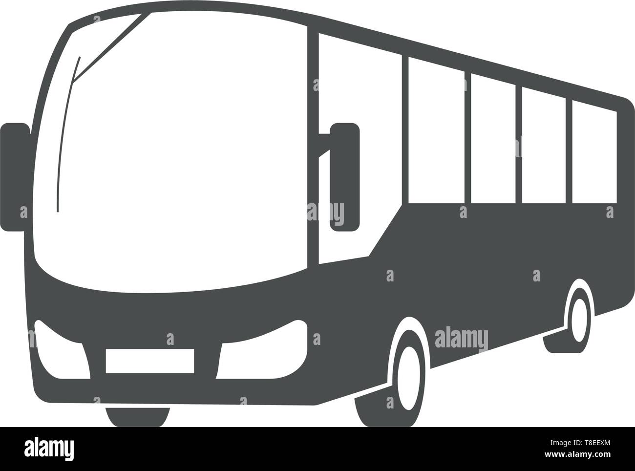 Vector city Bus, öffentliche Verkehrsmittel symbol Design. Stock Vektor