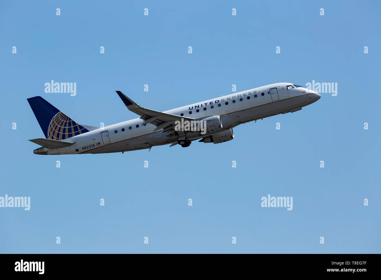 United Express Passagier Jetliner, Toronto Ontario Kanada Flughafen Stockfoto