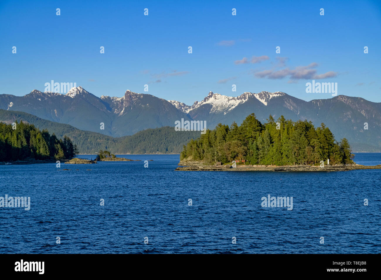 Coast Mountains und Howe Sound, Britisch-Kolumbien, Kanada Stockfoto