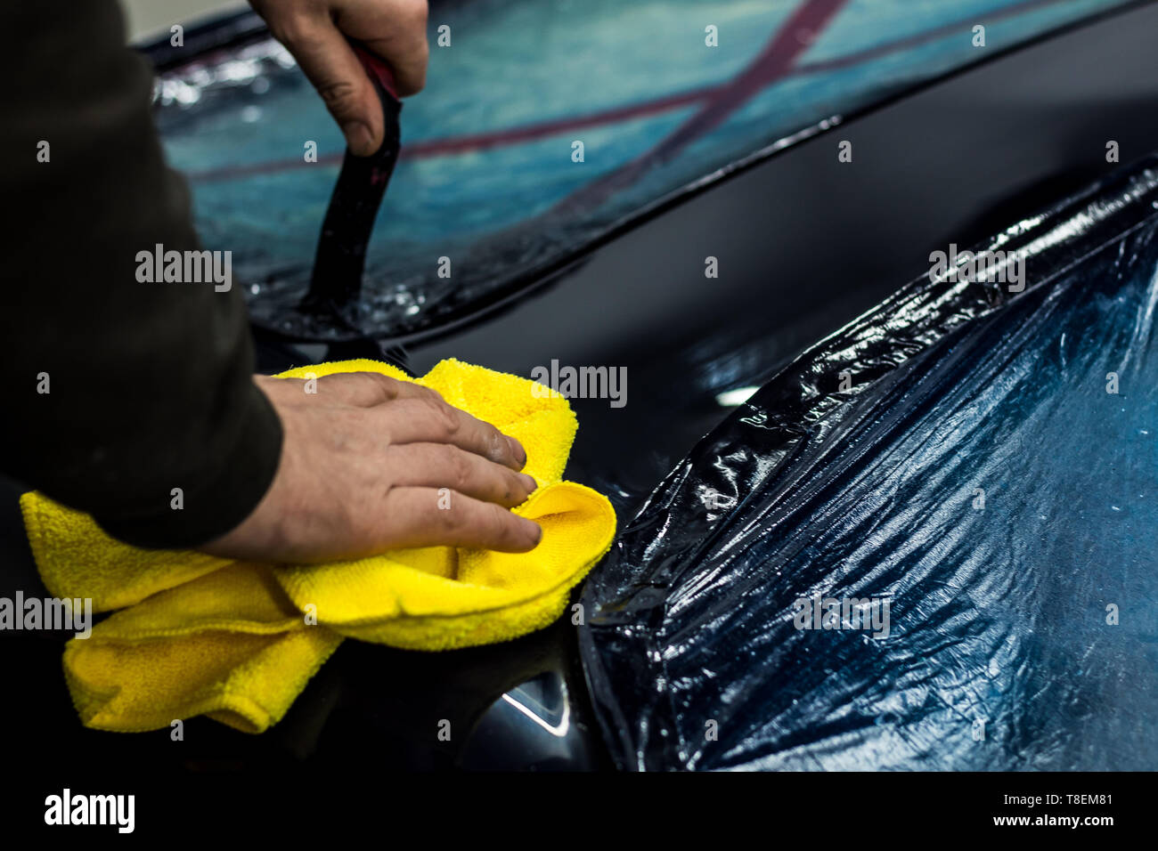 Lackiererei Stockfoto