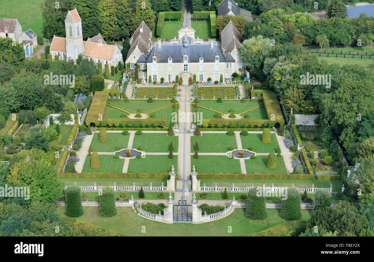 Frankreich, Calvados, Saint Gabriel Brecy, das Schloss und die Gärten