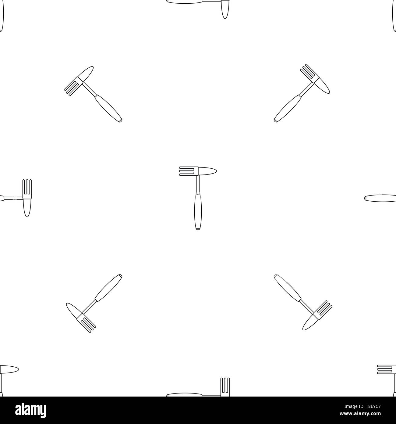 Hand Rake tool Muster nahtlose Vektor wiederholen Geometrische für jede Web Design Stock Vektor