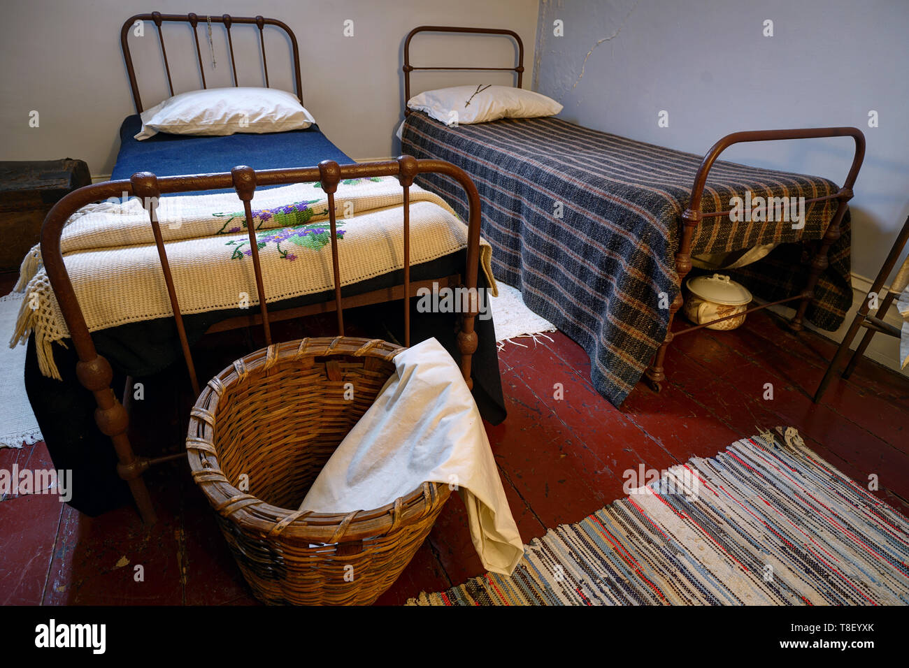 Diener' Zimmer auf der Merchant House Museum Stockfoto