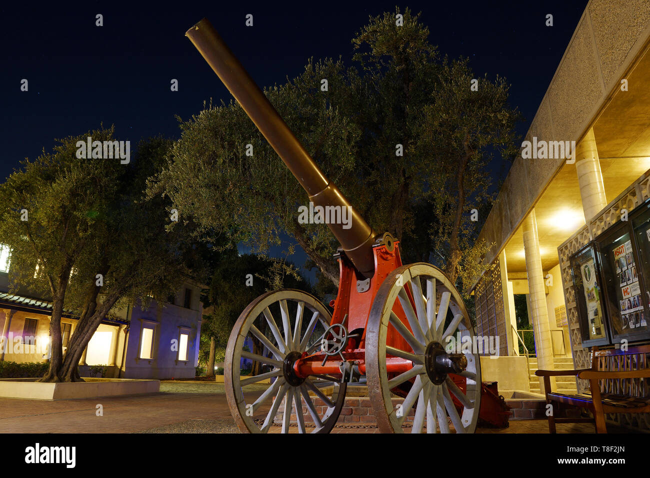 Die Fleming Kanone auf Olivenöl, Caltech Stockfoto