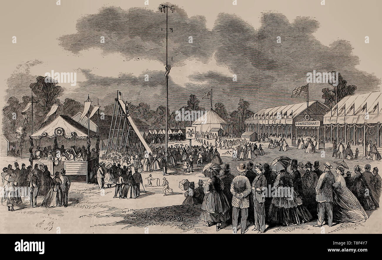 Die deutschen Schießen Festival, Baltimore, Maryland, August 21, 22, 23, 1865 Stockfoto