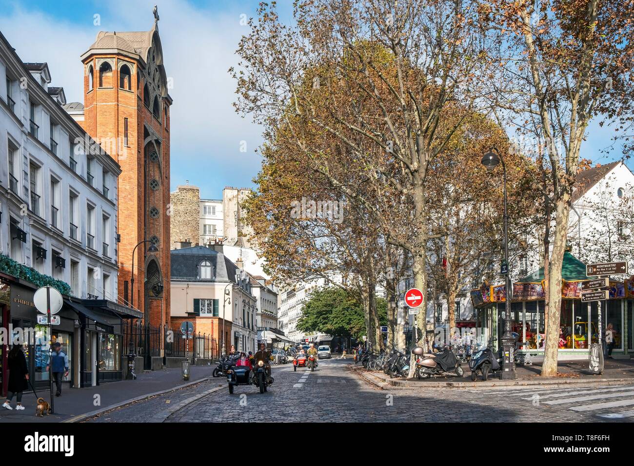 Frankreich, Paris, 18, rue des Abbesses Stockfoto