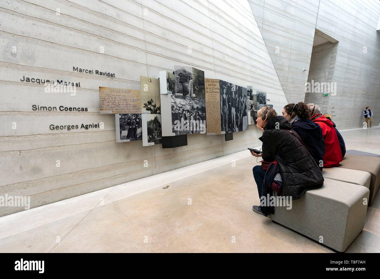 Frankreich, Dordogne, Périgord Noir, Vezere Tal, prähistorische Stätte und eingerichteten Höhle Welterbe der UNESCO, Montignac-sur-Vezere, Höhle von Lascaux IV, Internationales Zentrum der Parietalen Kunst Stockfoto