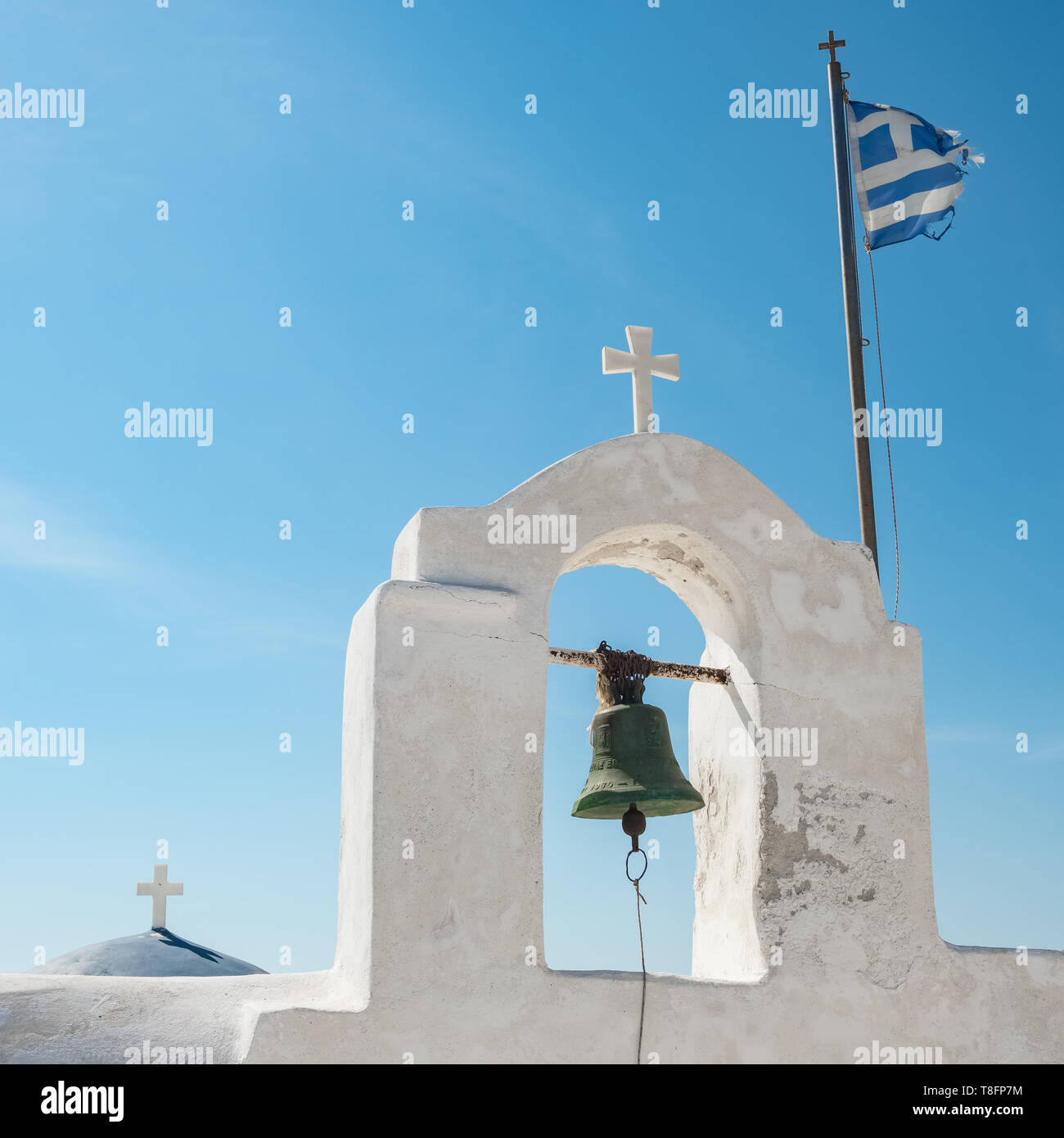 Kykladen griechisch-orthodoxen Kirche auf der Insel Paros, Griechenland. Stockfoto