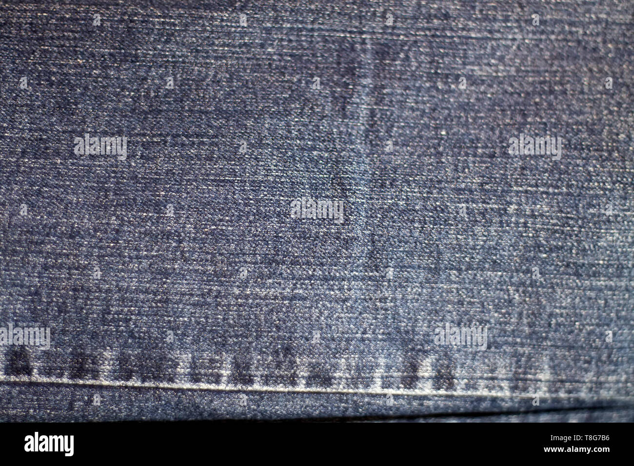 Textur der blauen Jeans Textil Stockfoto