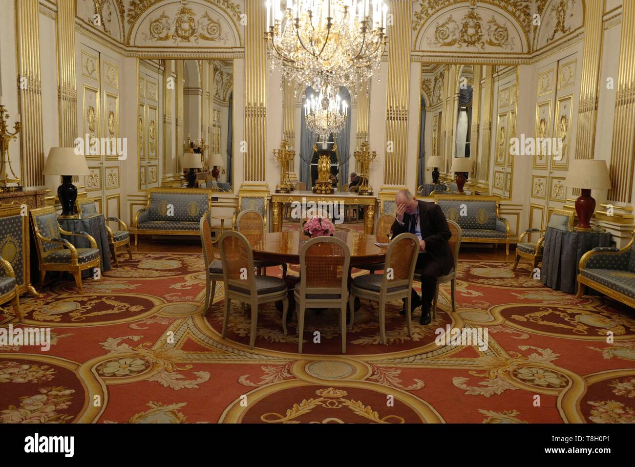 Frankreich, Paris, erste Empire Stil Wohnzimmer Stockfoto