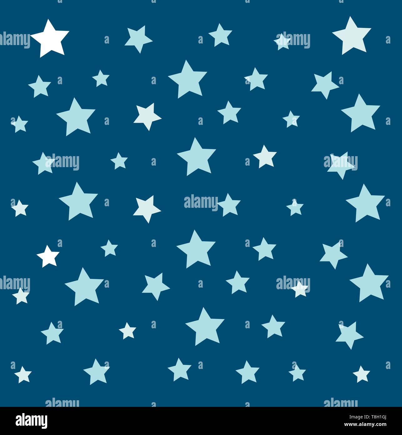 Sterne pattern Design, Illustration, Vektor auf weißem Hintergrund. Stock Vektor